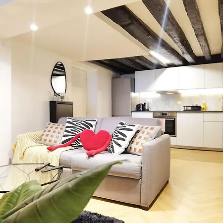 60m2 New Designed 2 Bdrs Heart Of 75002 N2-108 * Paris